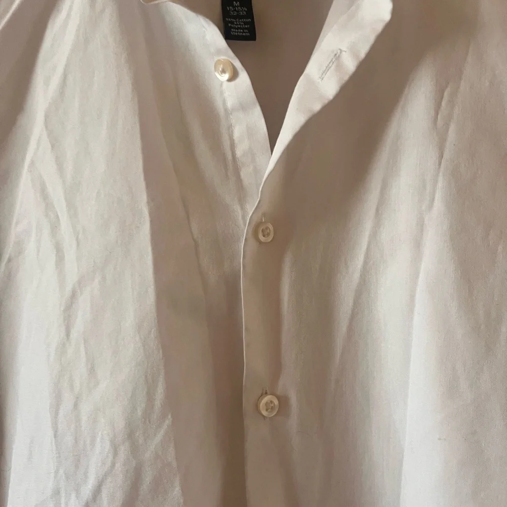 J.Ferrar White Collared Button Down - Slim Fit - Picture 5 of 8